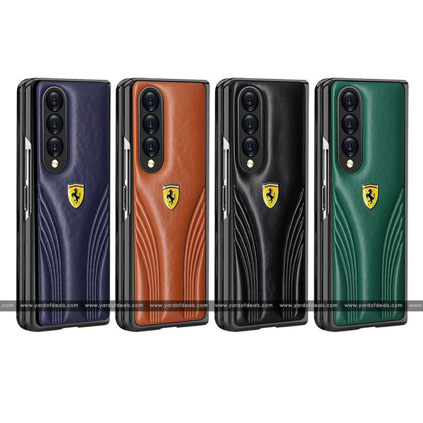 Premium Designer Leather Case for Samsung Fold 2, Fold 3 & Flip 3