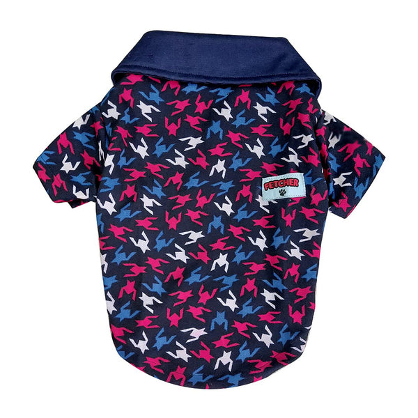 Printed Party Polo Dog & Cat T-Shirt for Small Breeds