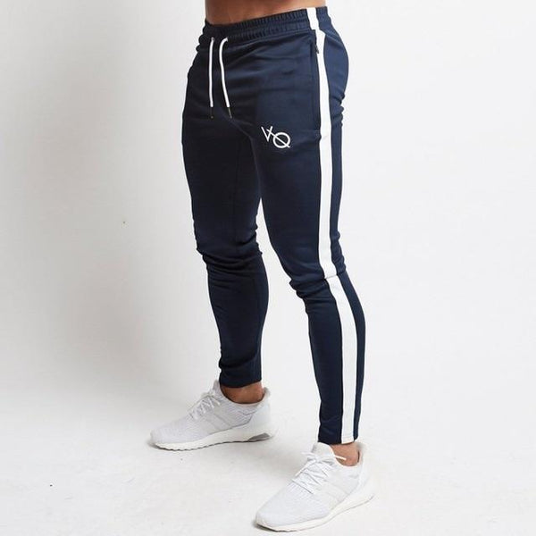 2019 New Men Brand Joggers Sweatpants Gyms Workout Fitness Cotton Trousers Male Casual Fashion Skinny Track Pants - Yard of Deals