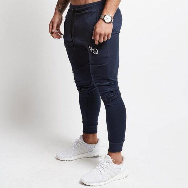 2019 New Men Brand Joggers Sweatpants Gyms Workout Fitness Cotton Trousers Male Casual Fashion Skinny Track Pants - Yard of Deals