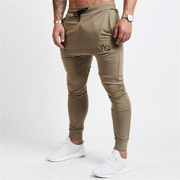 2019 New Men Brand Joggers Sweatpants Gyms Workout Fitness Cotton Trousers Male Casual Fashion Skinny Track Pants - Yard of Deals