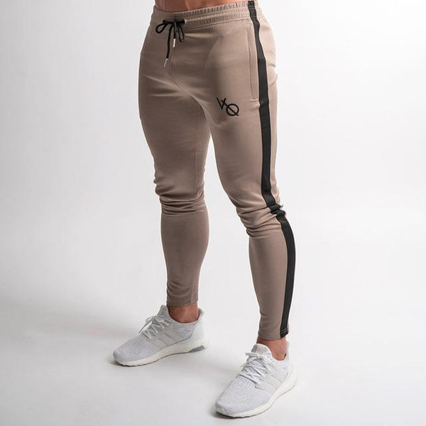 2019 New Men Brand Joggers Sweatpants Gyms Workout Fitness Cotton Trousers Male Casual Fashion Skinny Track Pants - Yard of Deals