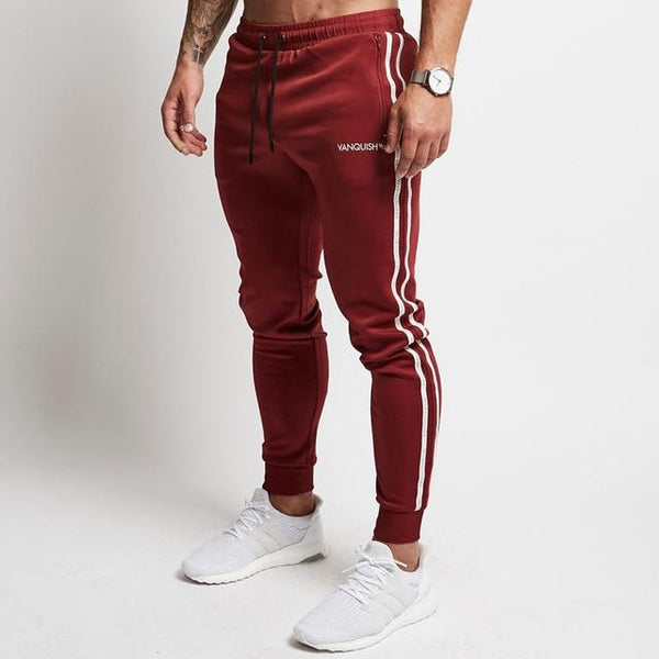 2019 New Men Brand Joggers Sweatpants Gyms Workout Fitness Cotton Trousers Male Casual Fashion Skinny Track Pants - Yard of Deals