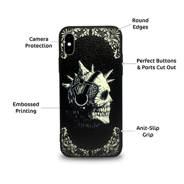 Premium designer hard shell mobile case for iPhone X.