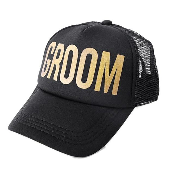 Team Bride Tribe Snapback Trucker Mesh Hat Gold Letters Arrow Printed Wedding Party Baseball Cap Club Gift
