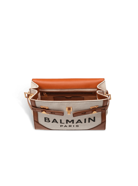 Logo-Print Canvas Top Handle Bag