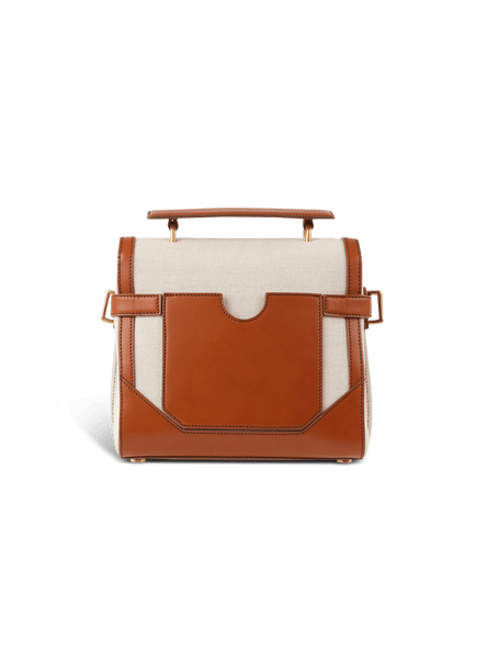 Logo-Print Canvas Top Handle Bag