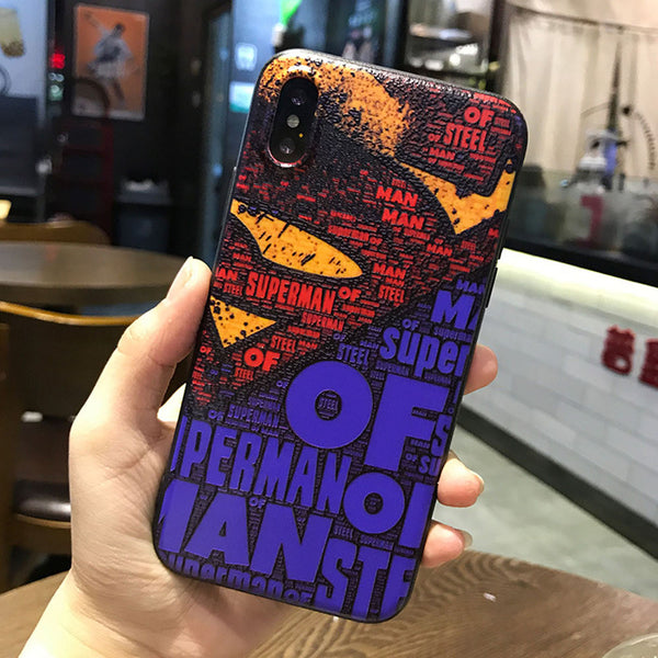 Embossed Printing Mobile Case Cover for Apple iPhone X