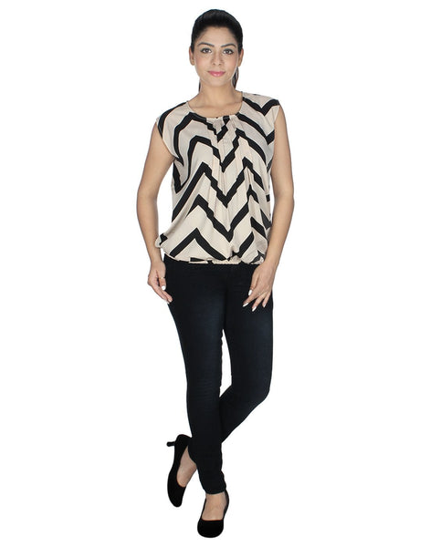 Women's White casual  Wear Top