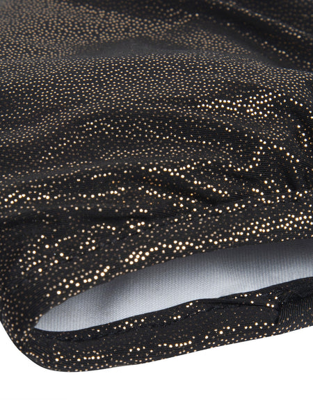 Black and White With Sparkling Glitter Sequin Women Fashion Reusable Face Mask (Pack of 2)