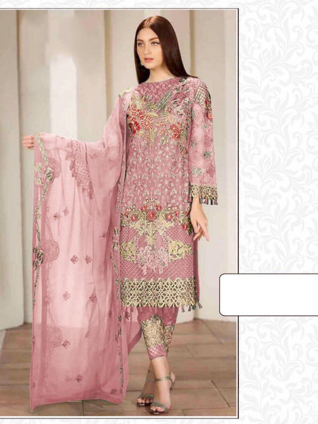 {Semi-Stitched} Beautifull Pakistani Heavy Georgette suit