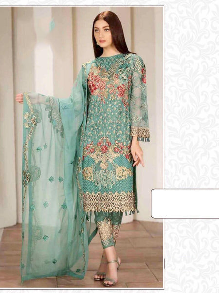{Semi-Stitched} Beautifull Pakistani Heavy Georgette suit