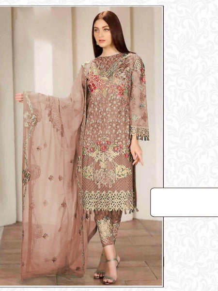 {Semi-Stitched} Beautifull Pakistani Heavy Georgette suit