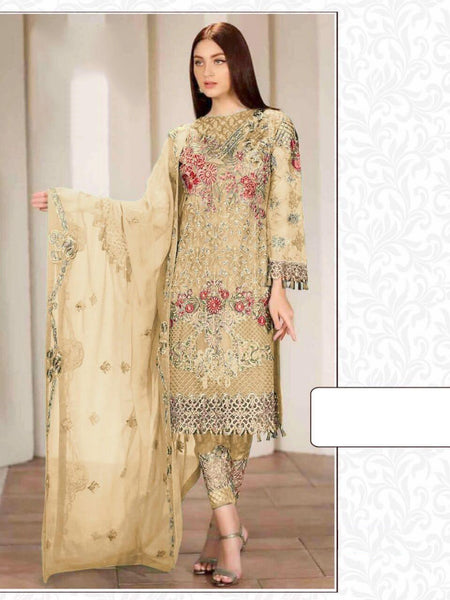 {Semi-Stitched} Beautifull Pakistani Heavy Georgette suit
