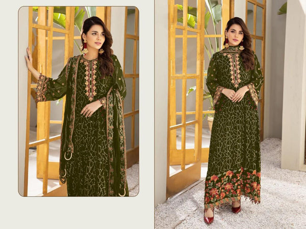 {Semi-Stitched} Heavy Beautiful Georgette Pakistani suit