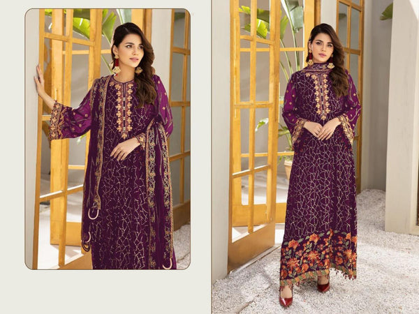 {Semi-Stitched} Heavy Beautiful Georgette Pakistani suit