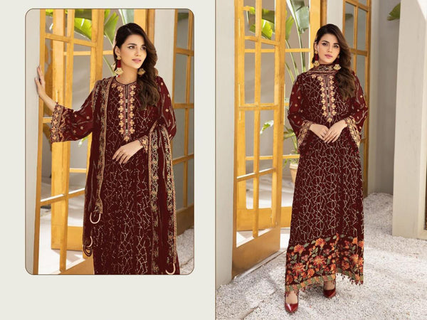 {Semi-Stitched} Heavy Beautiful Georgette Pakistani suit