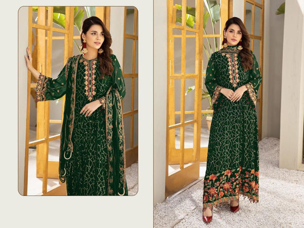 {Semi-Stitched} Heavy Beautiful Georgette Pakistani suit