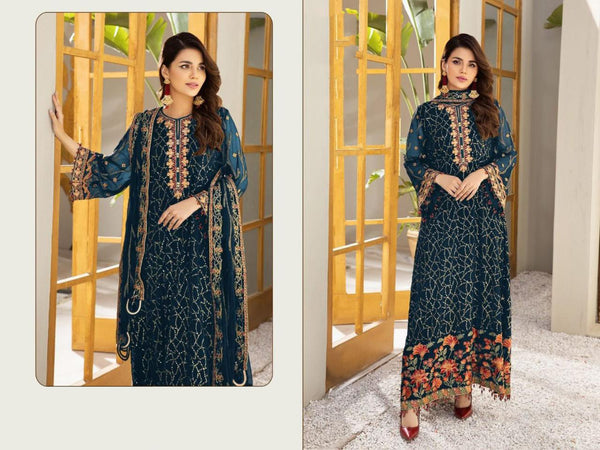 {Semi-Stitched} Heavy Beautiful Georgette Pakistani suit