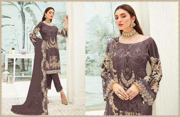 Pakistani Georgette Suit With Santton Inner and Nazmeen Dupatta