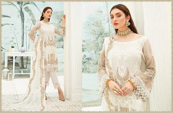 Pakistani Georgette Suit With Santton Inner and Nazmeen Dupatta