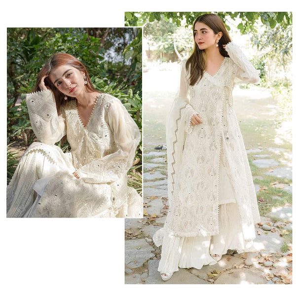 BEAUTIFUL FAUX GEORGETTE EMBROIDERED SUIT