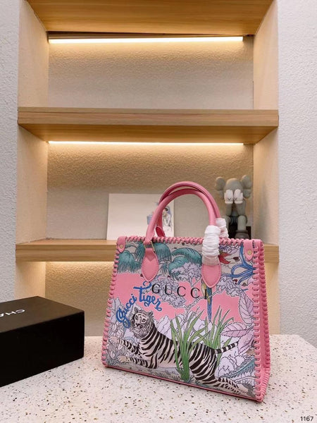 Tiger Jackie Print Hand Bags For Women