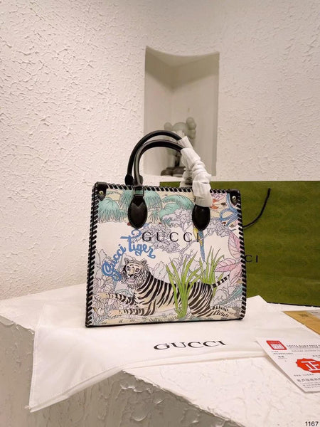 Tiger Jackie Print Hand Bags For Women