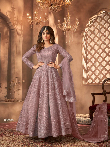 BEAUTIFUL HEAVY NET WITH SEQUENCE GOWN