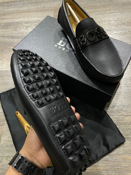 Logo  Leather Loafers