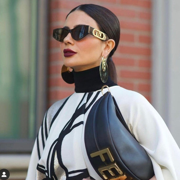 Cat-Eye Acetate And Gold-Tone Sunglasses