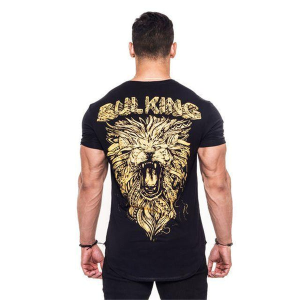 Casual Fashion Trend Print T-shirt Gyms Fitness Workout Tee Tops